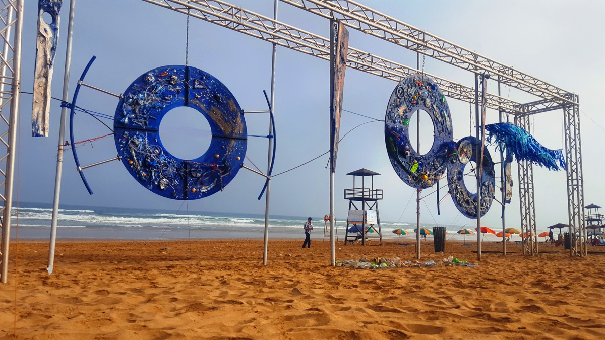 עת השקיעה, מיצב מאת סמיר אל-סאלמי, 2019 צילום: לטיפה לבסיר